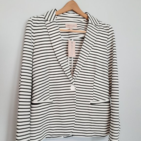 Philosophy Stripe Nautical Blazer Jacket - Picture 7 of 14